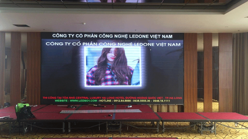 Thi công màn hình LED P3 Indoor tại Hạ Long Central Luxury Hotel