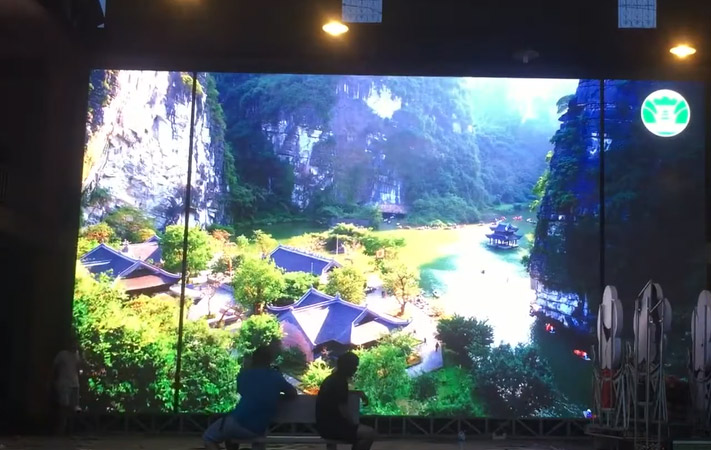  thi công màn hình led 150m2 tại Lạng Sơn cho sở văn hóa
