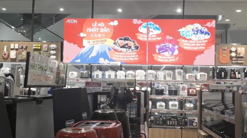 màn hình led p2.5 tại aeon mall hải phòng