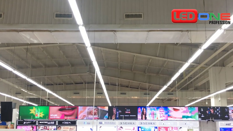 màn hình led p3 quảng cáo tại siêu thị Big C cần thơ