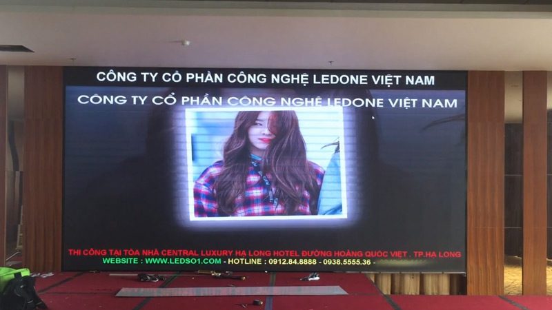 Thi công màn hình LED P3 tại tòa nhà Central Luxury Hạ Long Hotel