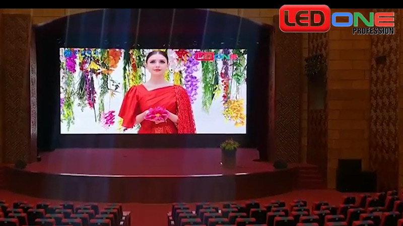 LEDONE thi công lắp đặt màn hình LED Hội Trường cho Nhà văn hóa tỉnh ủy Hải Dương
