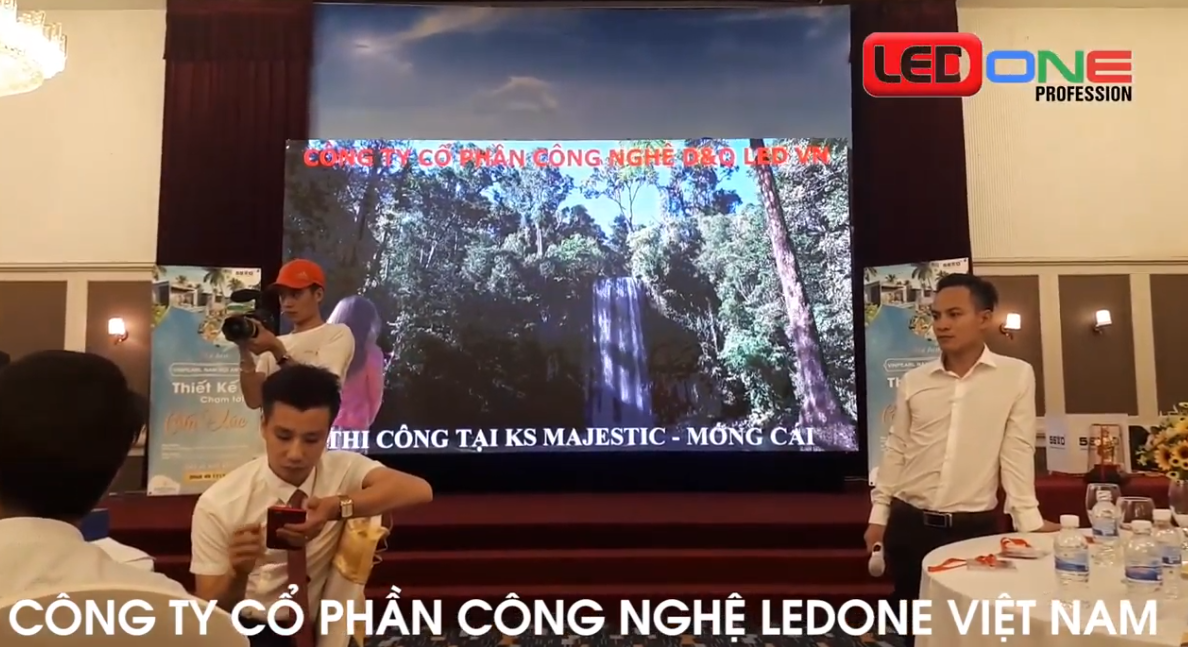 Thi công lắp đặt màn hình Led P3 sắc nét tại khách sạn Majestic Móng cái, tỉnh Quảng Ninh