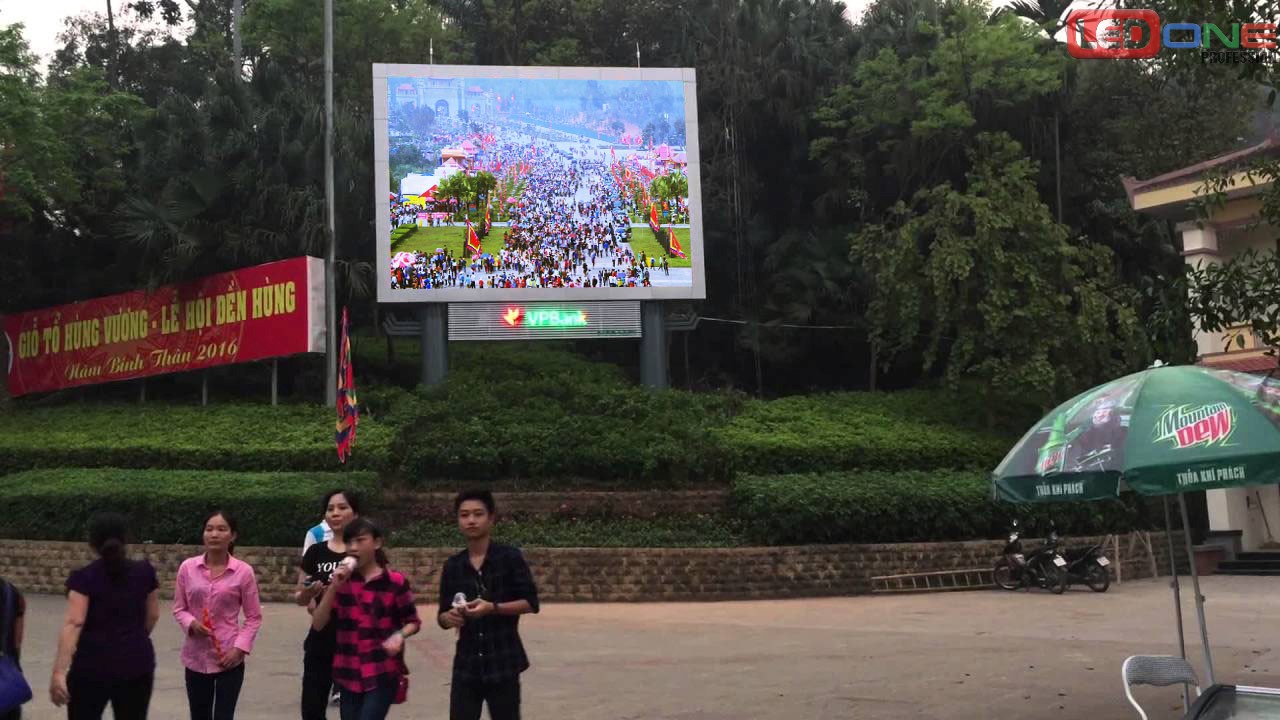Thi công màn hình led p4 ngoài trời tại Đền Hùng - Phú Thọ