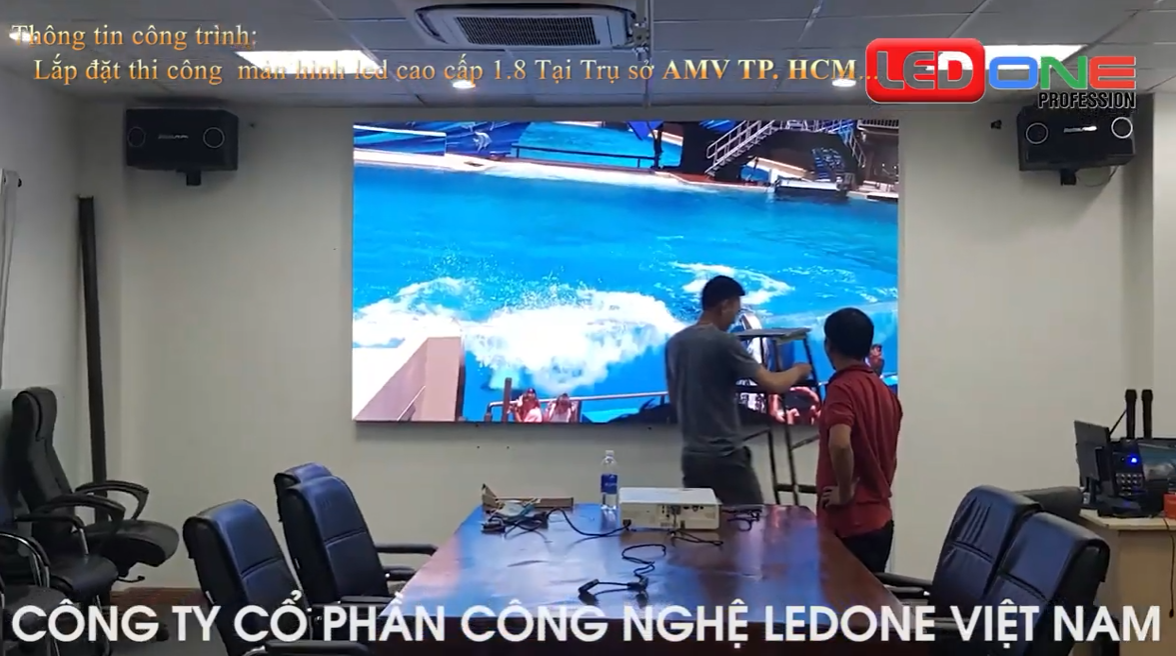 Thi công màn hình Led phòng họp tại Tp Hồ Chí Minh