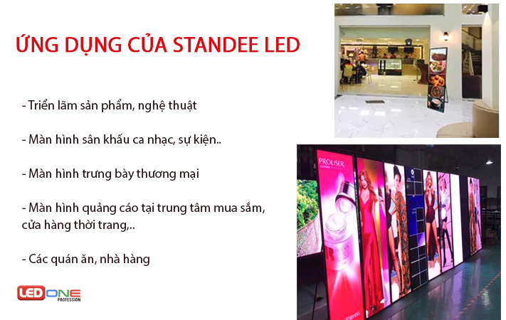 Ứng dụng của standee LED